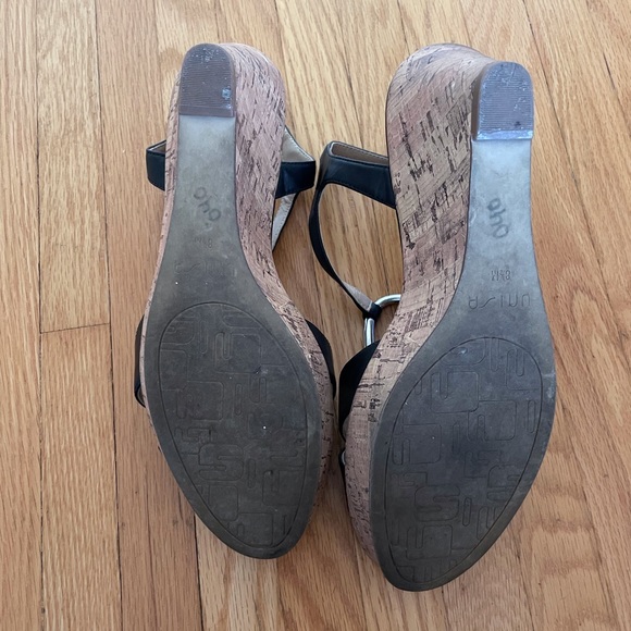 Unisa Black Wedge Heel.  Size 8.5. Gently worn - Picture 6 of 8